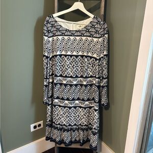 Eliza J Geometric Print Dress